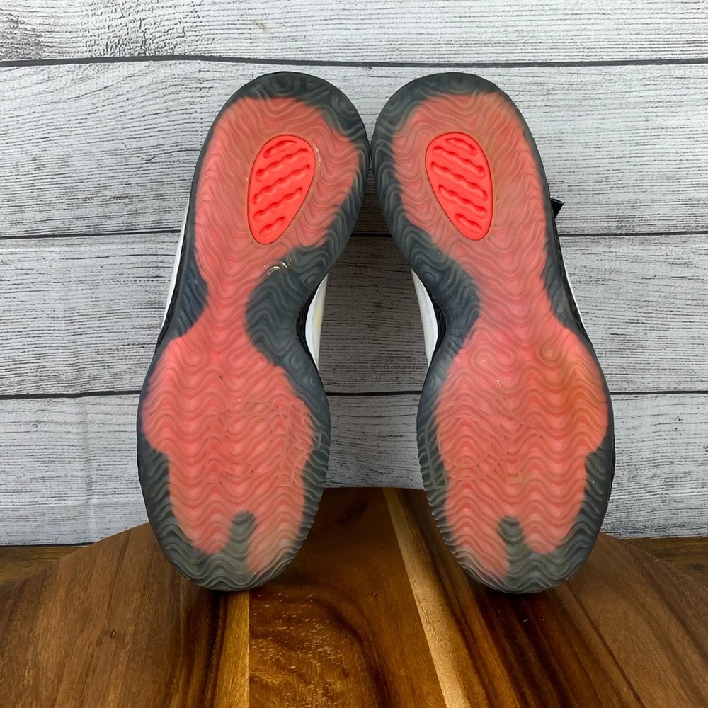 Nike KD Trey 5 VII White Bright Crimson Black Basketball Shoe AT1200-100 Men 9.5